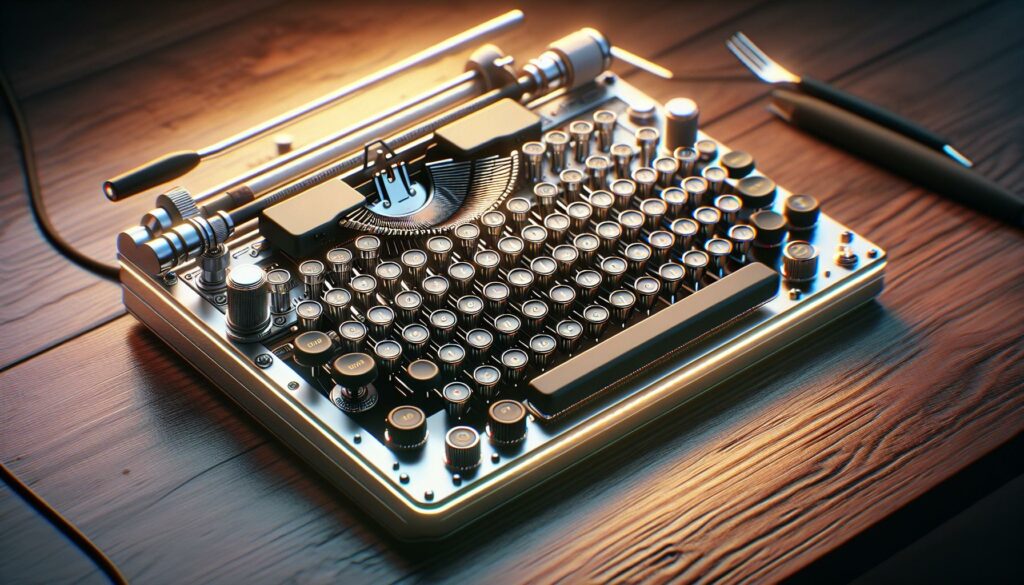 mechanical typewriter keyboard